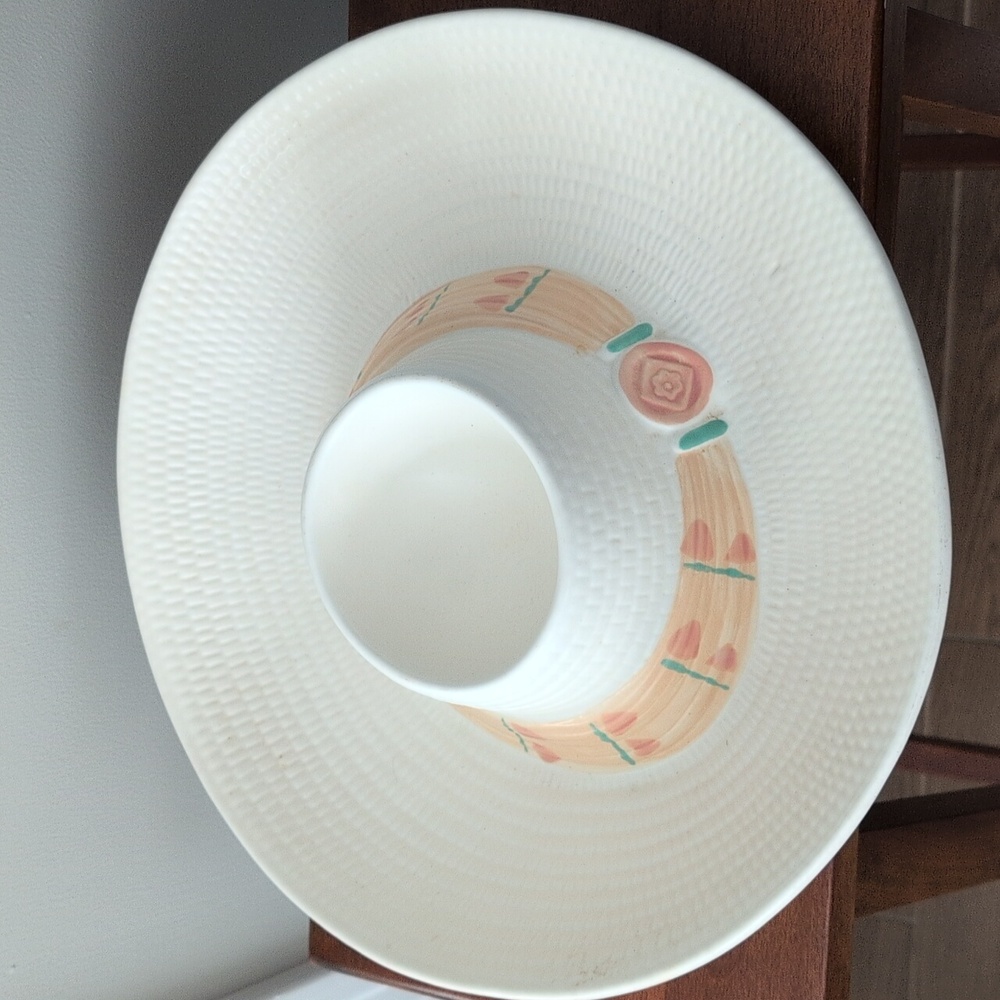 Vintage Treasure Craft Sombrero Chip and Dip Circa 1960s Mid Century Hat